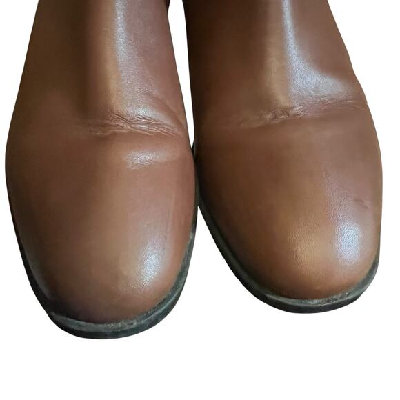 Kenneth Cole Reaction Brown Leather Salt Chelsea Ankle Boots Size 7 - Picture 7 of 11